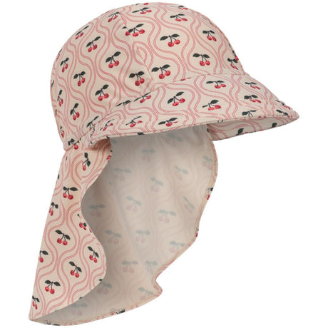 Konges Sløjd Cherry Pink Motif Merle Frill Sun Lue Grs