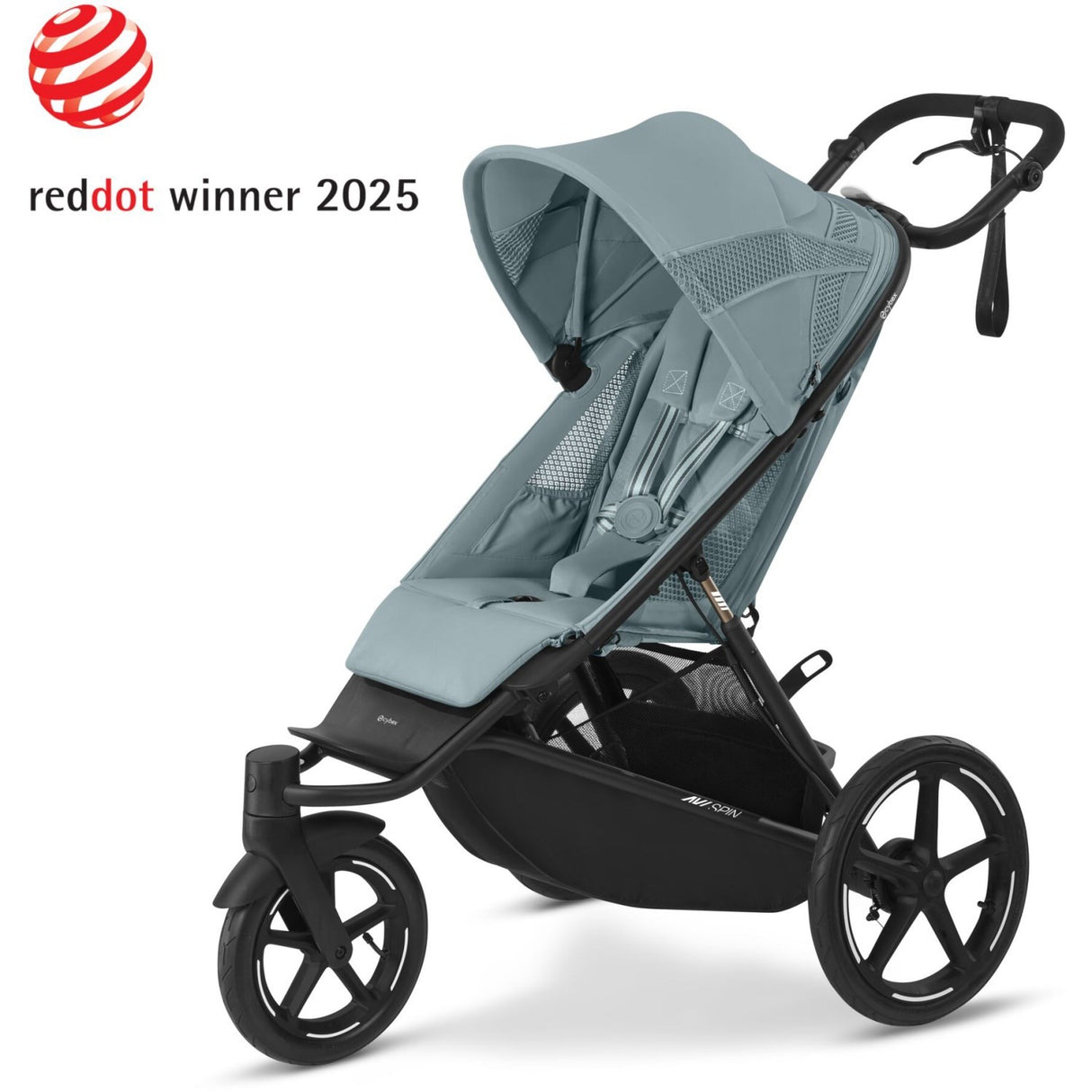 Cybex Avi Spin BLK barnevogn Stormy Blue light blue