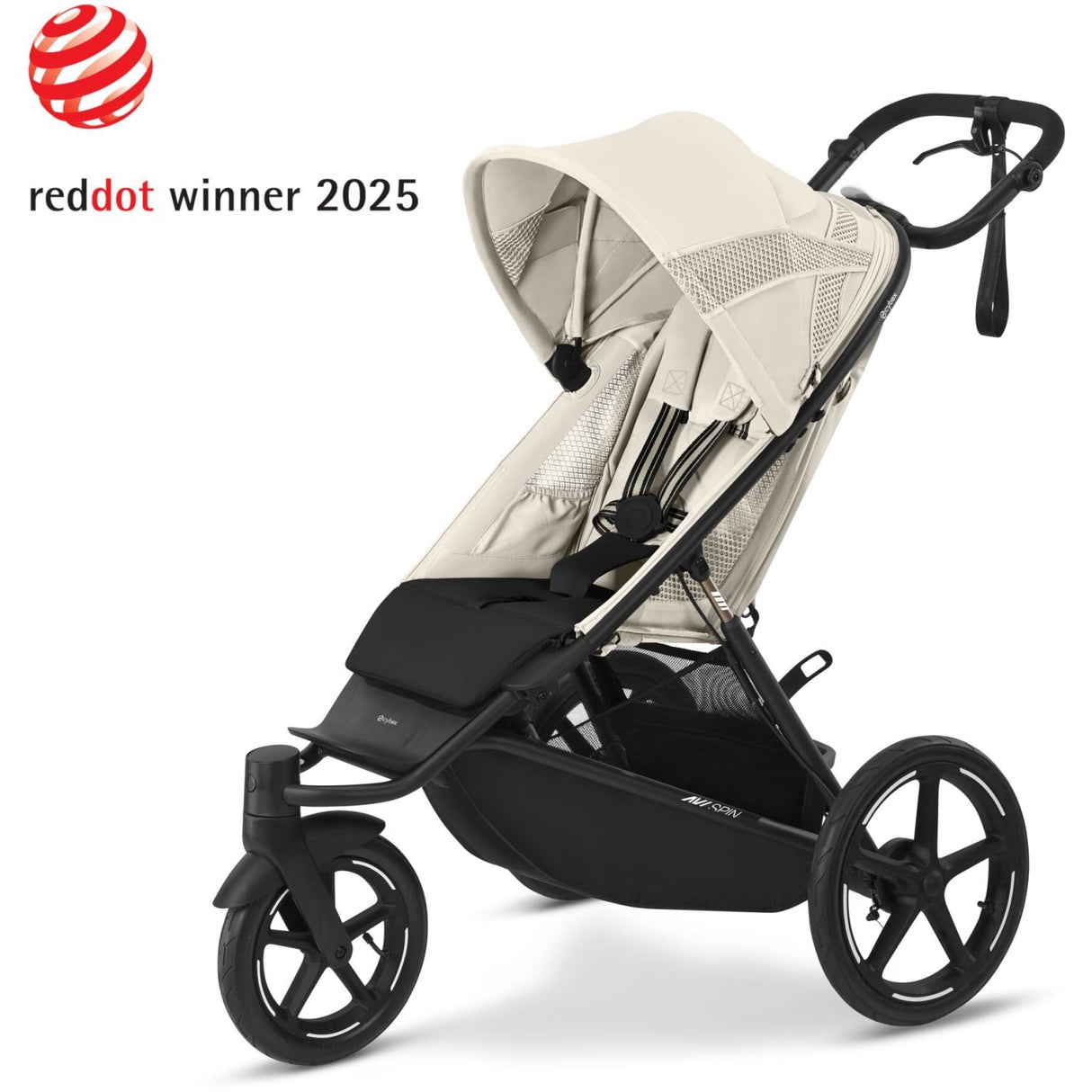 Cybex Avi Spin BLK Barnevogn Seashell Beige Light Beige