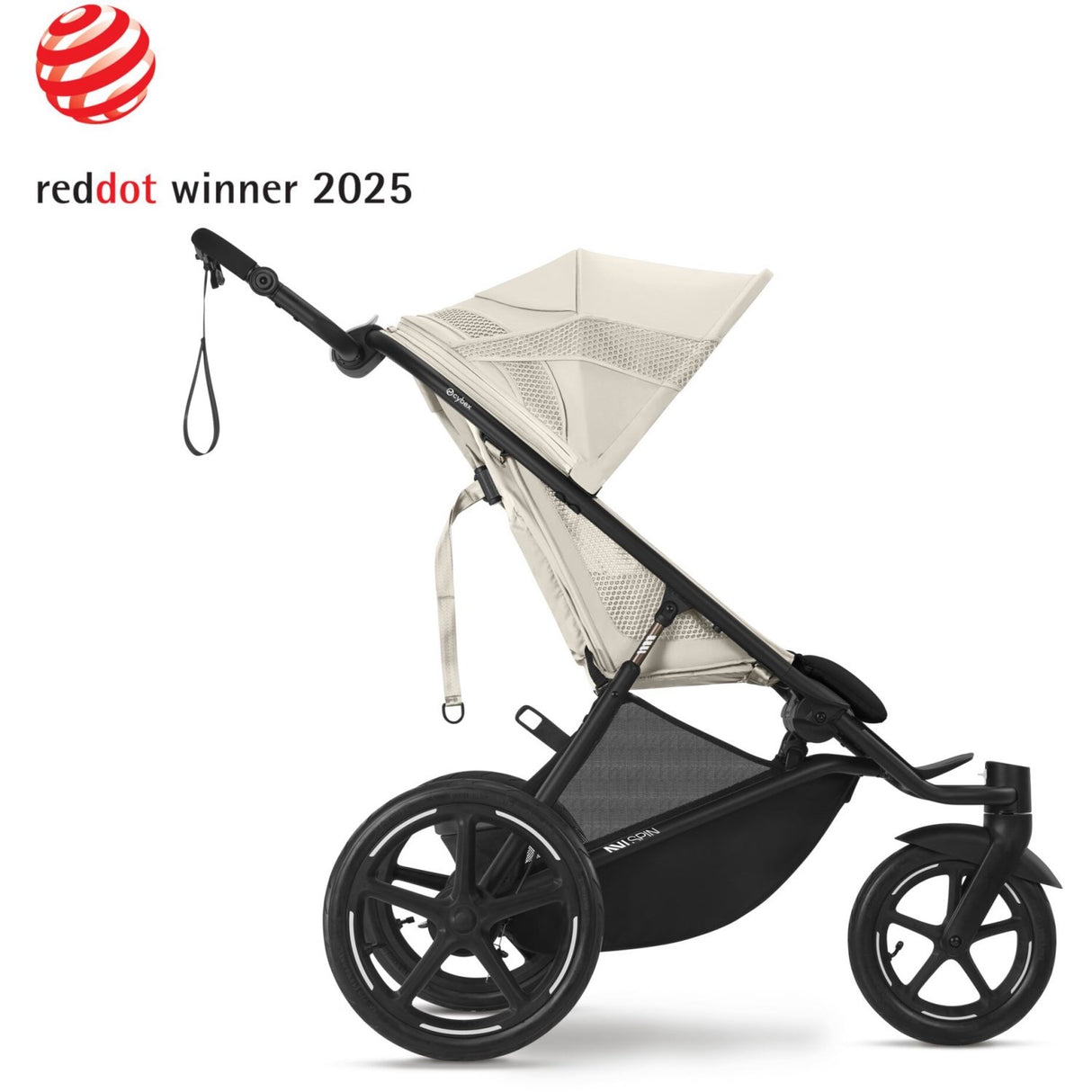 Cybex Avi Spin BLK Barnevogn Seashell Beige Light Beige