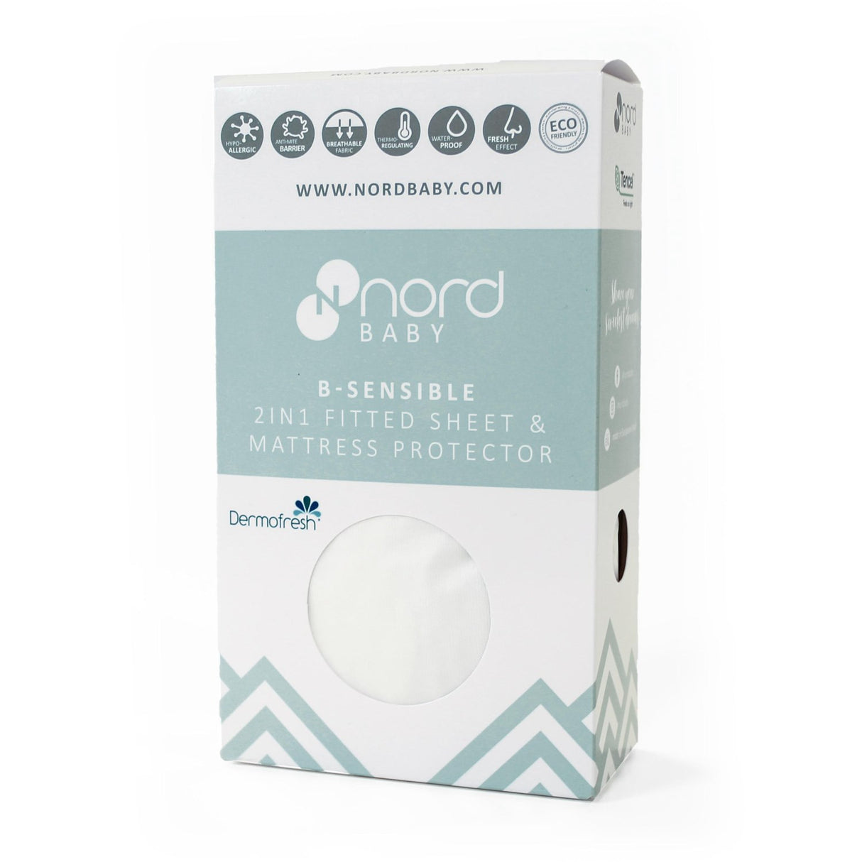 Nordbaby White 2In1 Formet Ark & Protector 60X120