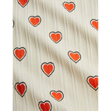 Mini Rodini Offwhite Outlined Hearts AOP Baby Sett