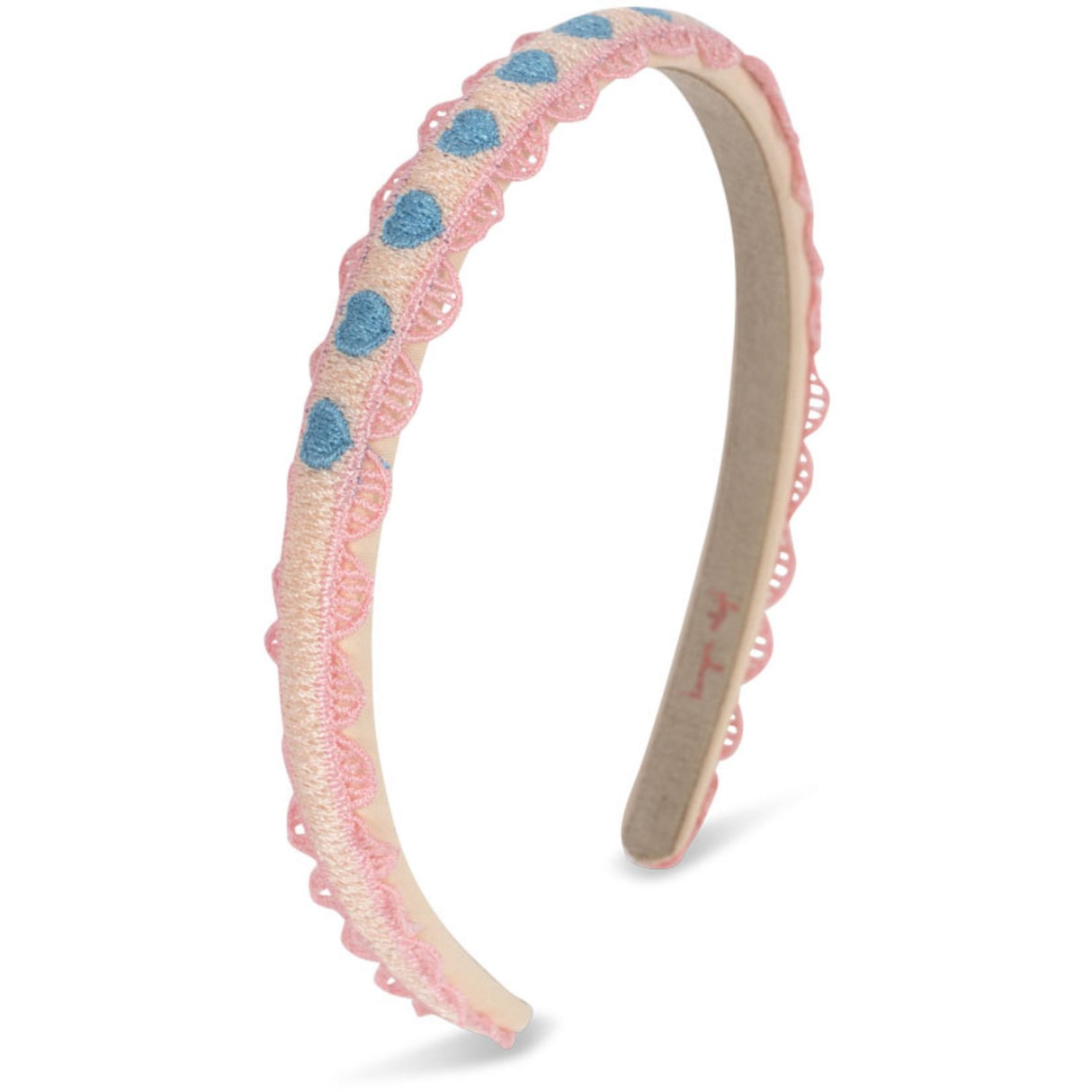 Konges Sløjd Buttercream Heart Embroidery Hairbrace