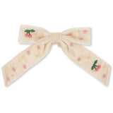 Konges Sløjd Pearled Ivory Fløyel Bue Pearly Hårklipp