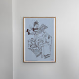 Poster & Frame Astrid Lindgren - Newspaper - Karlsson On The Roof