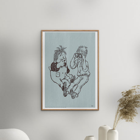 Poster & Frame Astrid Lindgren - Binacolurs - Karlsson On The Roof