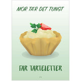 Poster & Frame Citatplakat - Far Tarteletter