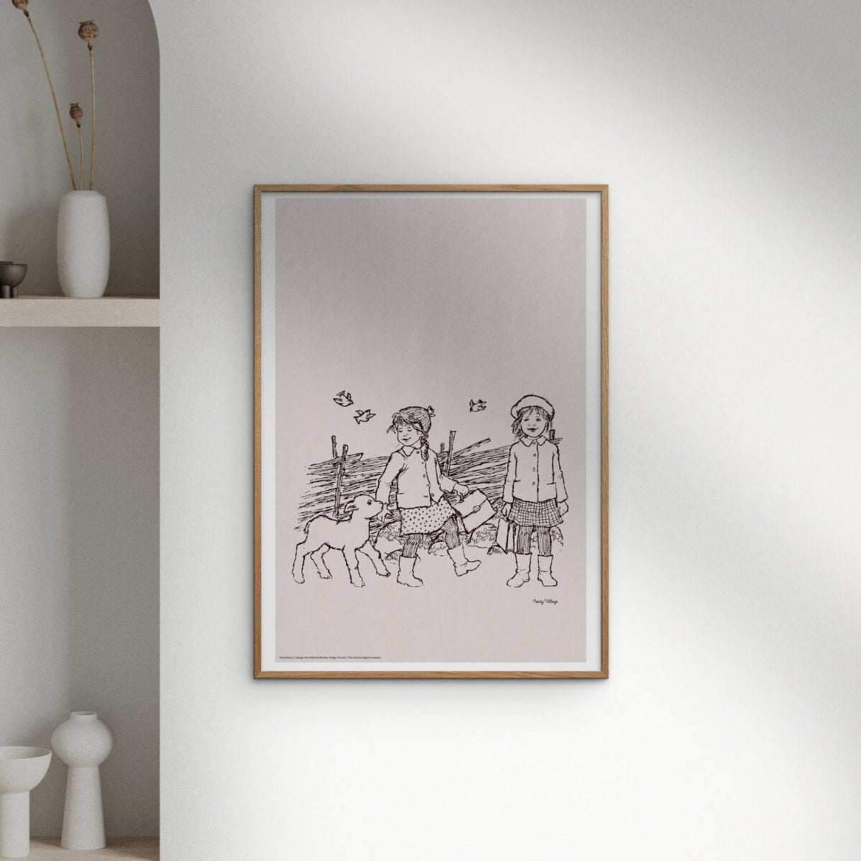 Poster & Frame Astrid Lindgren - Sheep And Butterflies - Noisy Village