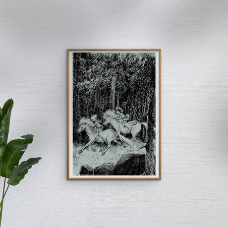 Poster & Frame Astrid Lindgren - Riding Wild - Ronja The Robbers Daughter