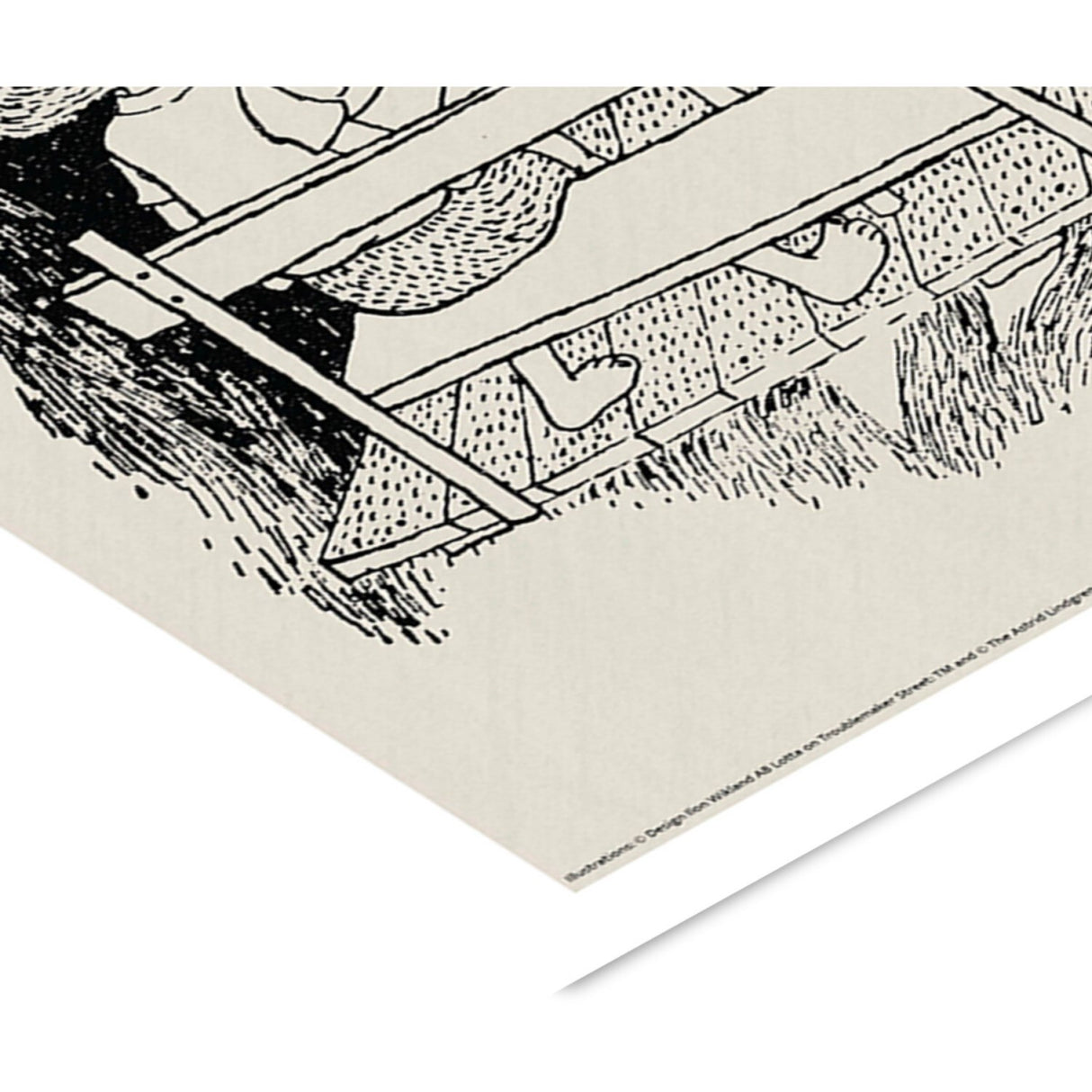 Poster & Frame Astrid Lindgren - The Wood Cabin - Lotta