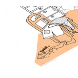 Poster & Frame Alfons Åberg - Godnat Alfons - Far Læser Godnathistorie