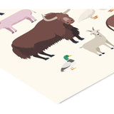 Poster & Frame Citatplakat - Gårdens Dyr – Børneplakat