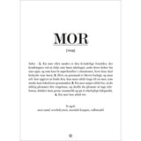 Poster & Frame Citatplakat - Mor Definition