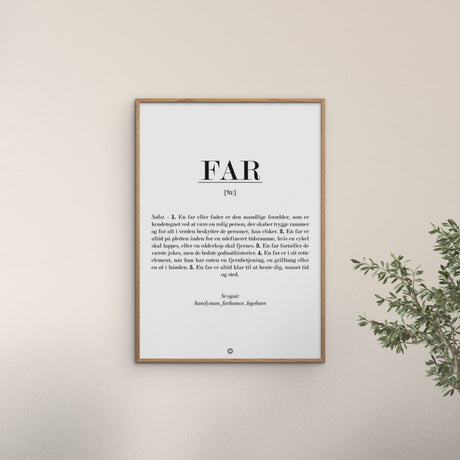 Poster & Frame Citatplakat - Far Definition