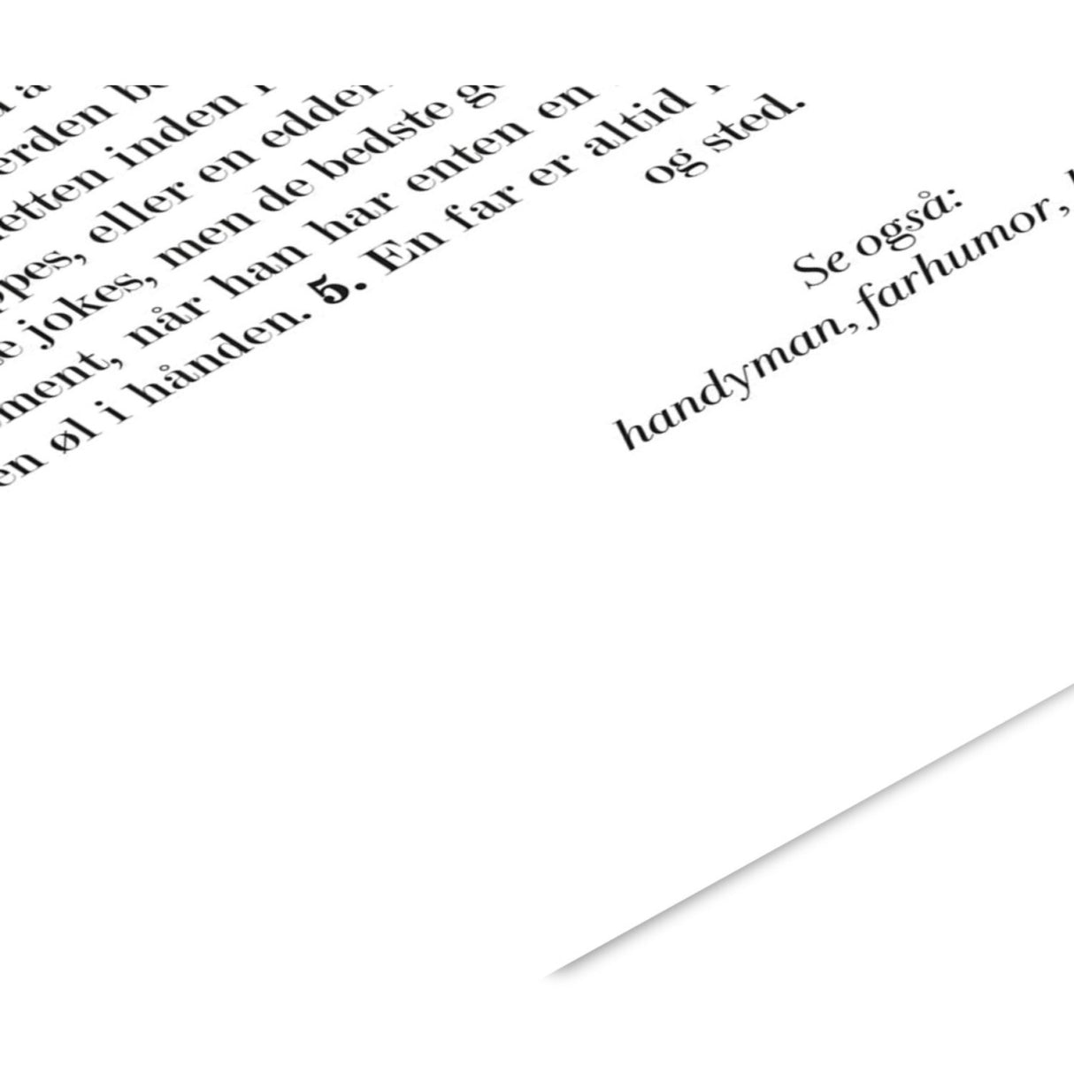 Poster & Frame Citatplakat - Far Definition