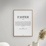 Poster & Frame Citatplakat - Faster Definition