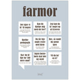 Poster & Frame Dialægt - Farmor — Grå