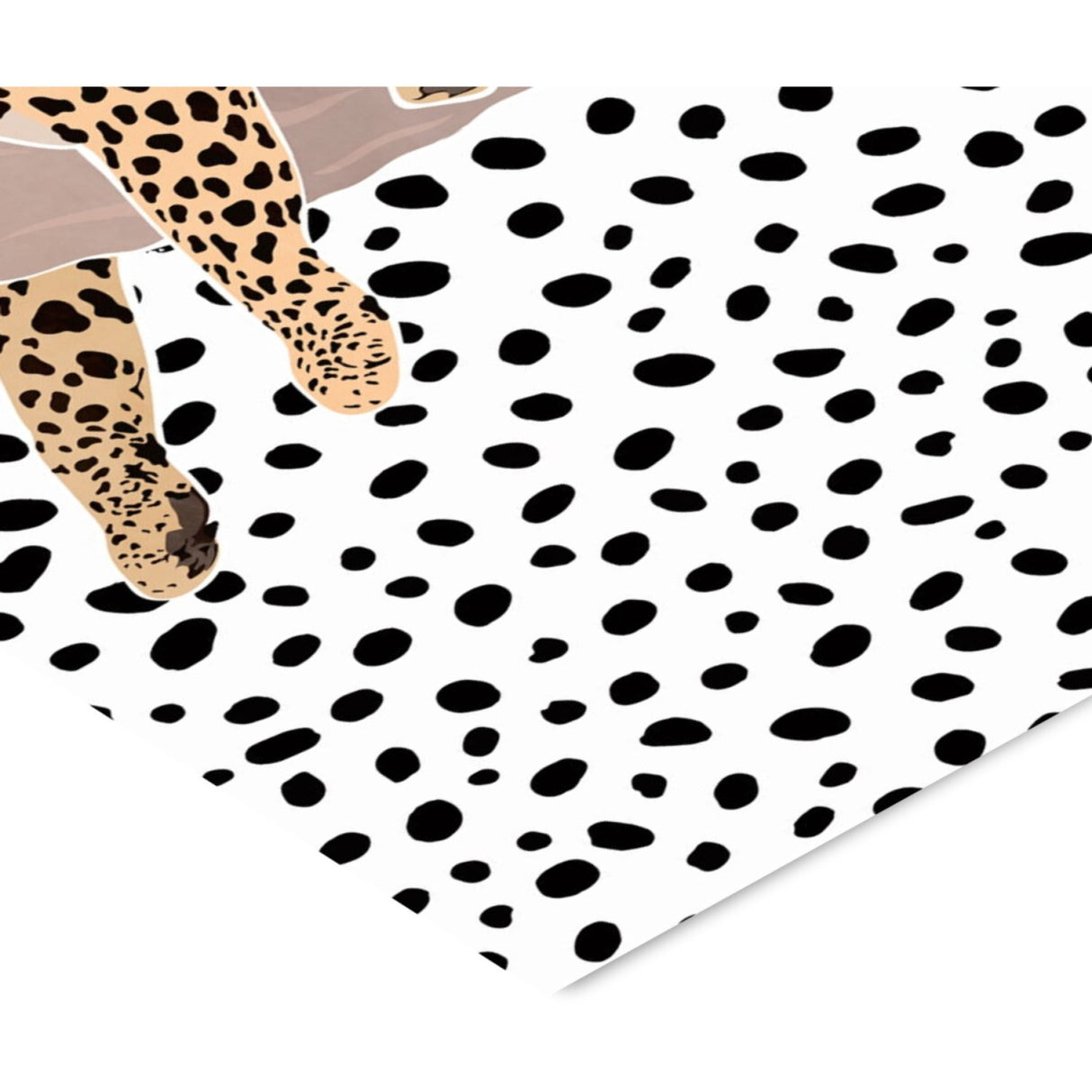 Poster & Frame Sarah Manovski - Leopard Sleeping Polkadots