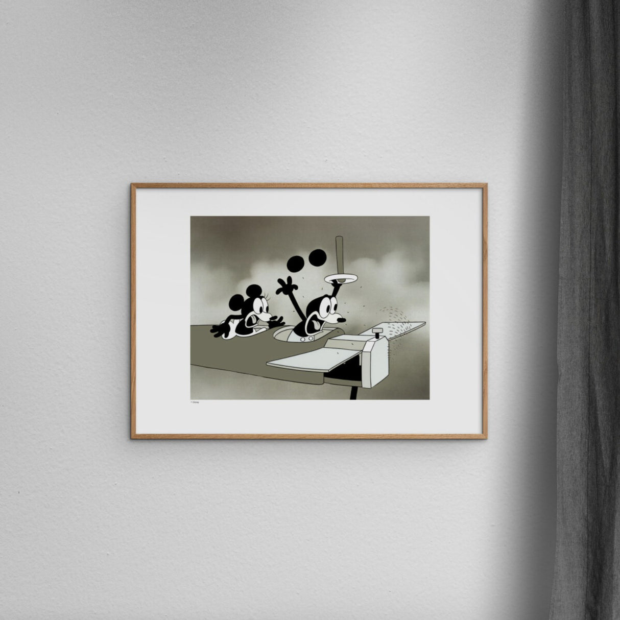 Poster & Frame Disney - Vintage Crazy Plane No. 01