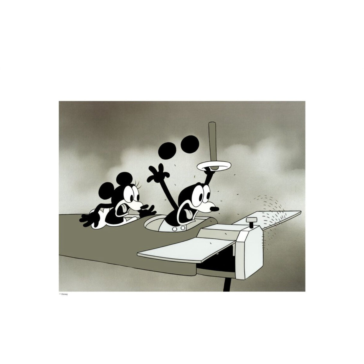 Poster & Frame Disney - Vintage Crazy Plane No. 01