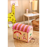 Rice Pink Fun Fair Theme Raffia Leketøy Baskets 3-Pakning