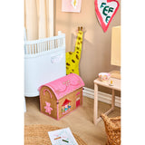 Rice Pink Fun Fair Theme Raffia Leketøy Baskets 3-Pakning