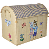 Rice Nathalie Lété Theme Raffia Leketøy Baskets 3-Pakning