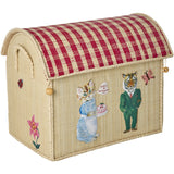 Rice Nathalie Lété Theme Raffia Leketøy Baskets 3-Pakning