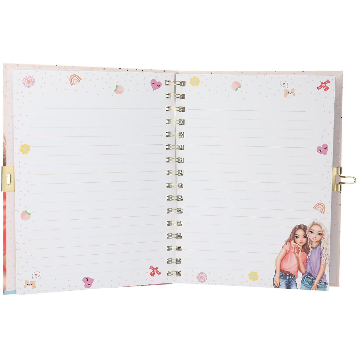 TOPModel Dagbok M/lås Og Armbånd