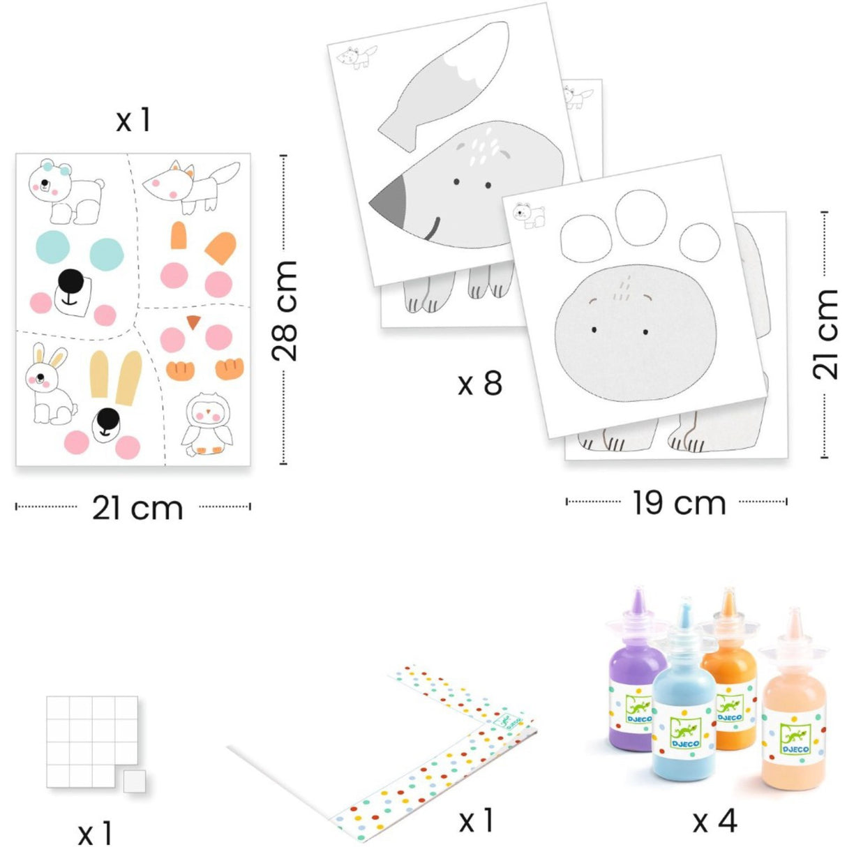 Djeco Fingermaling, Rotete moro