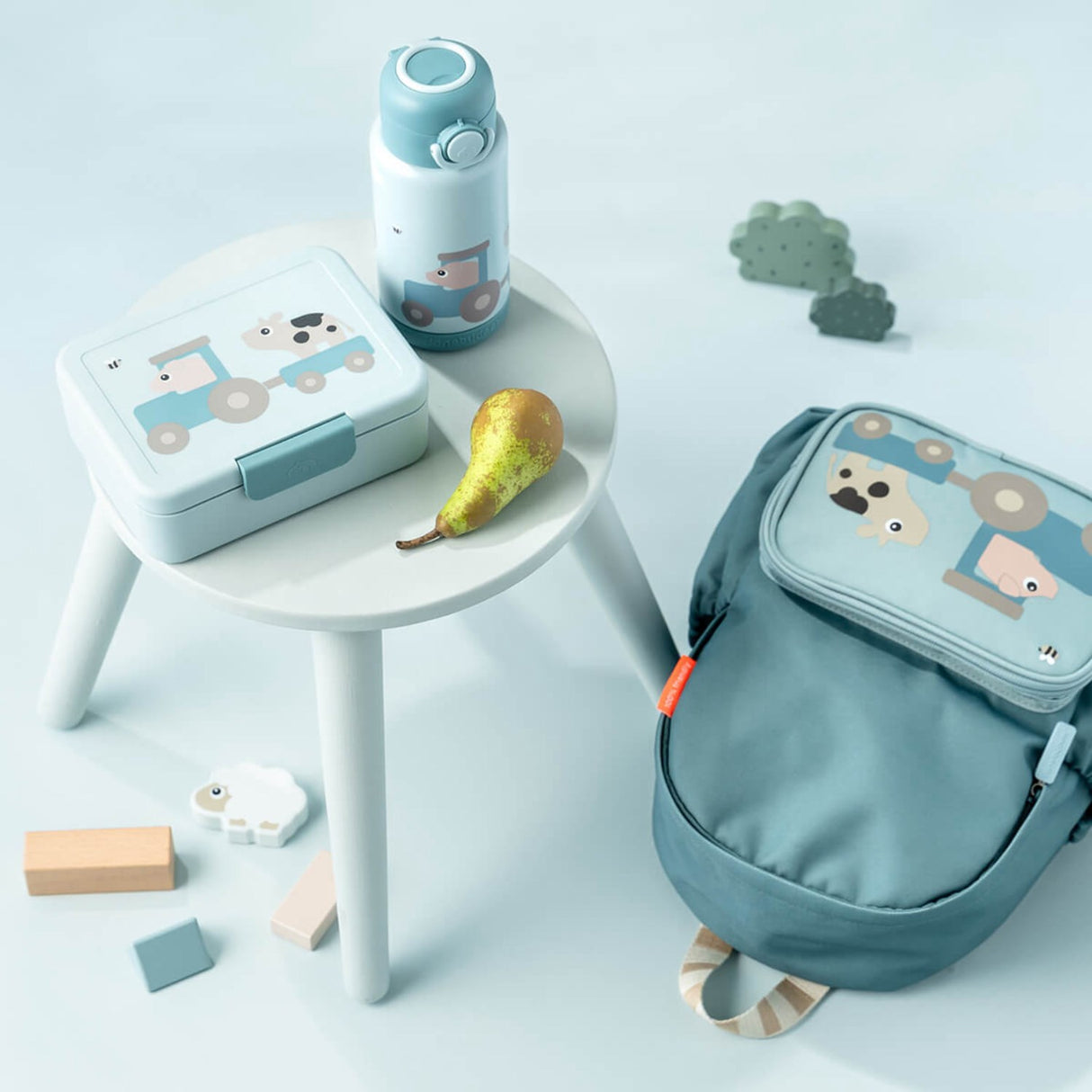 DonebyDeer Blue Termoflaske Tiny Farm 340 Ml