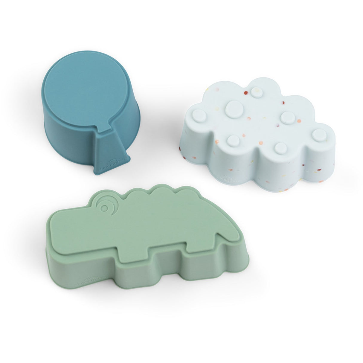 DonebyDeer Blue Silikoneforme 3-pak Happy Clouds