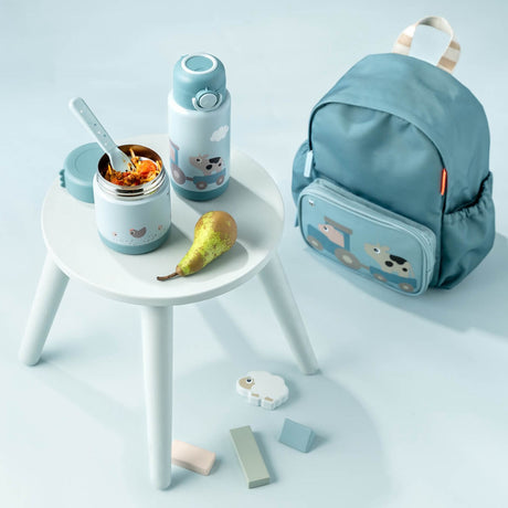 DonebyDeer Blue Termisk Matbeholder Tiny Farm 300 Ml