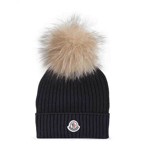 Moncler Beretto Light Fur Hue Navy