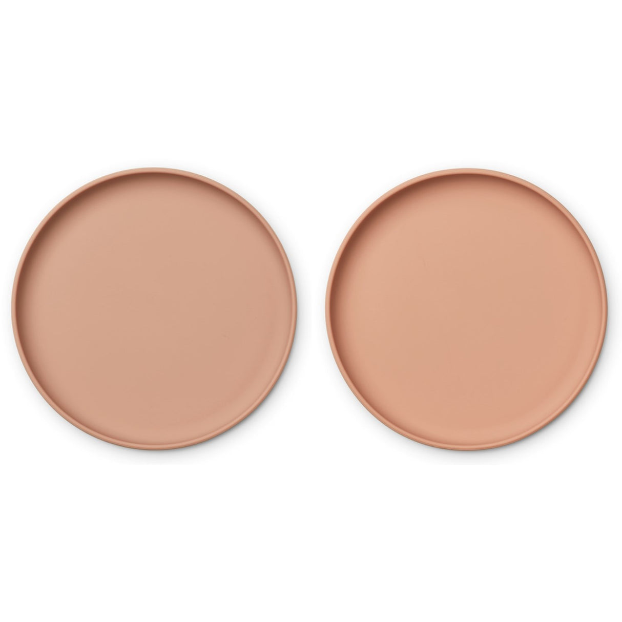 LIEWOOD Liewood Brandon Silikone Tallerken 2-pak Pale Tuscany/Tuscany Rose Mix