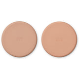LIEWOOD Liewood Brandon Silikone Tallerken 2-pak Pale Tuscany/Tuscany Rose Mix