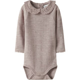 Name It Shadow Gray Nbfwang Ull Needle Ls Body W/Collar