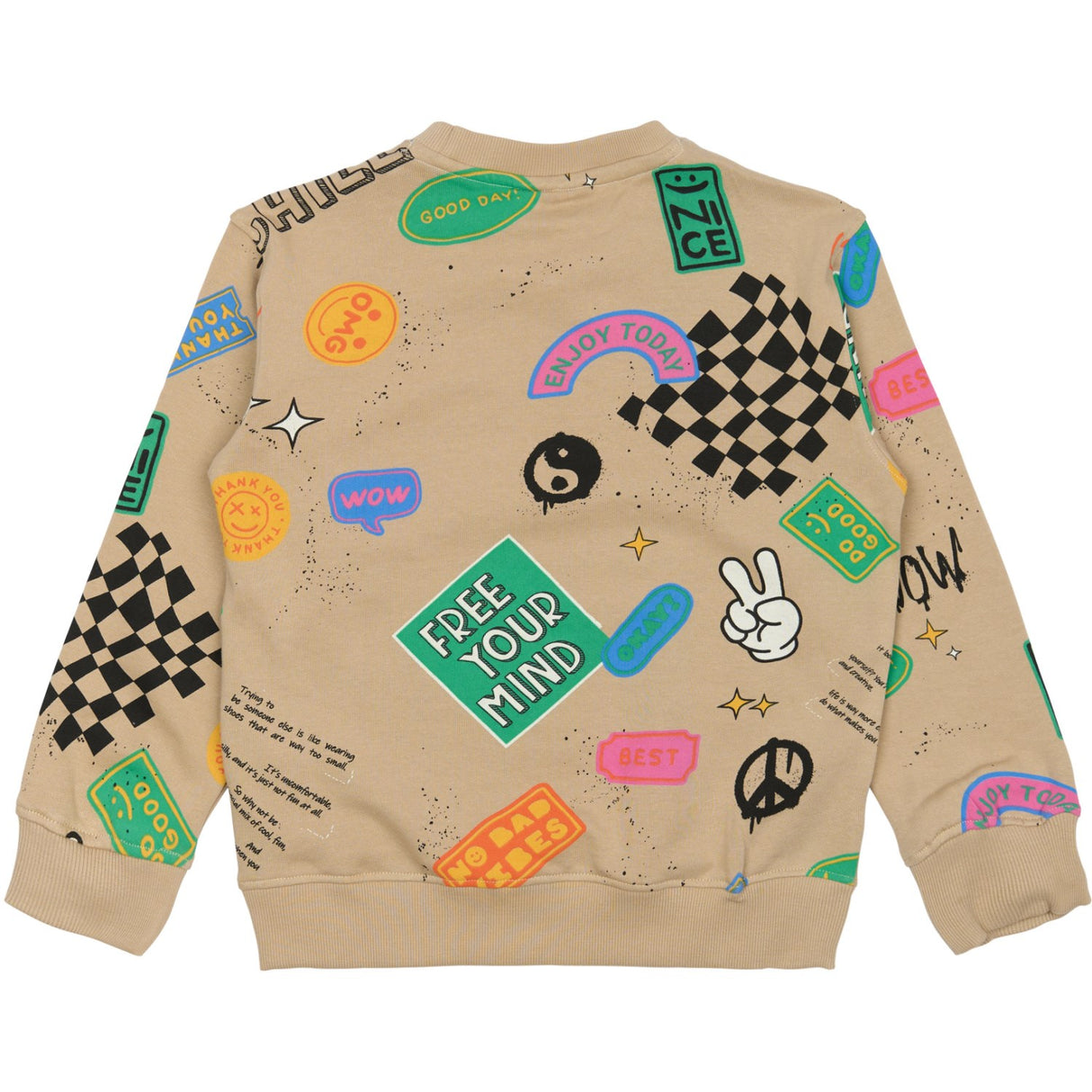 The New Humus AOP Peter Oversize Collegegenser