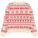 The New Gardenia AOP Raline Jacquard Pullover