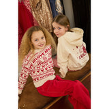 The New Gardenia AOP Raline Jacquard Pullover