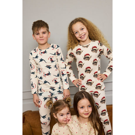 The New Gardenia Cat AOP Holiday Rib Night Sett