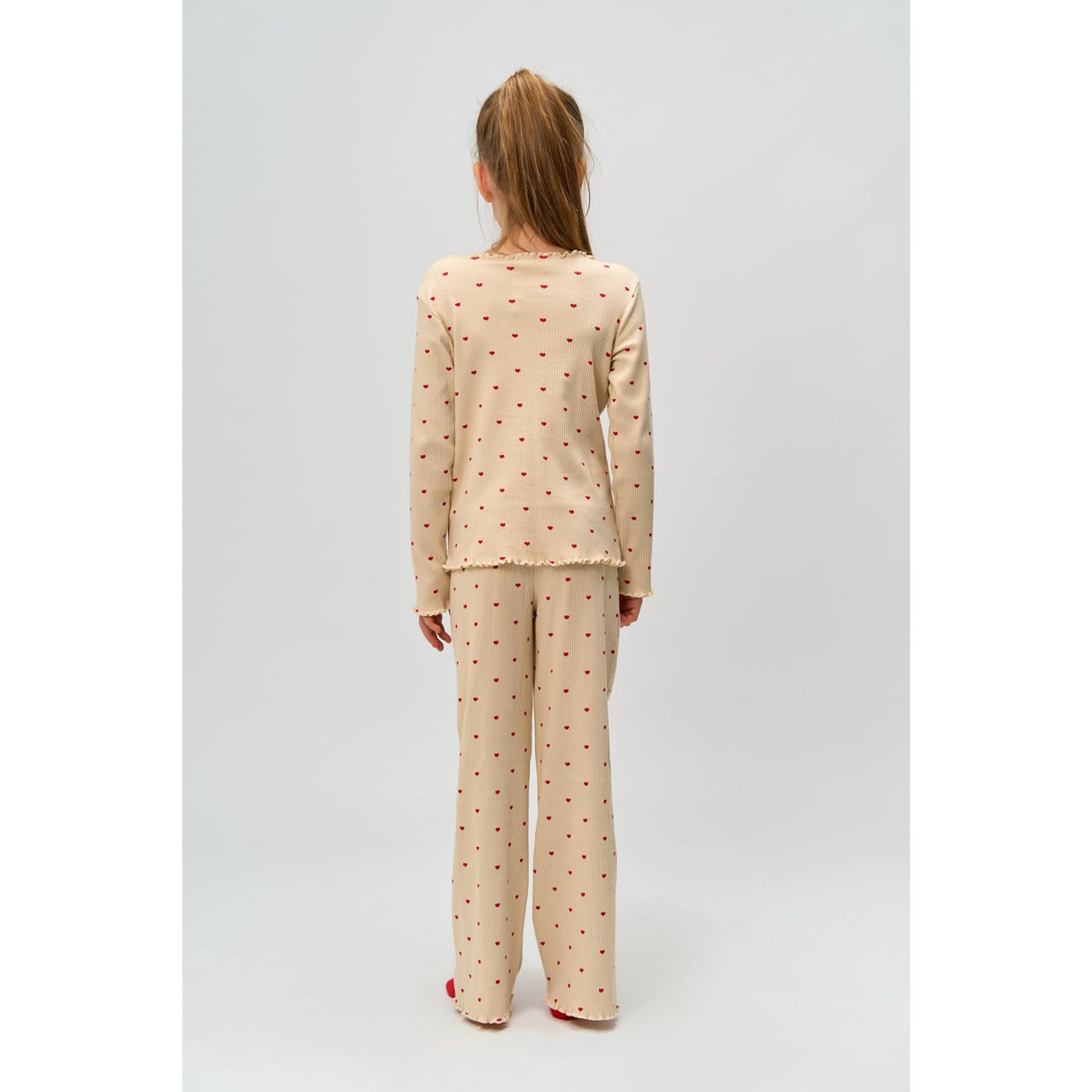 The New Gardenia AOP Holiday Heart Rib Night Sett