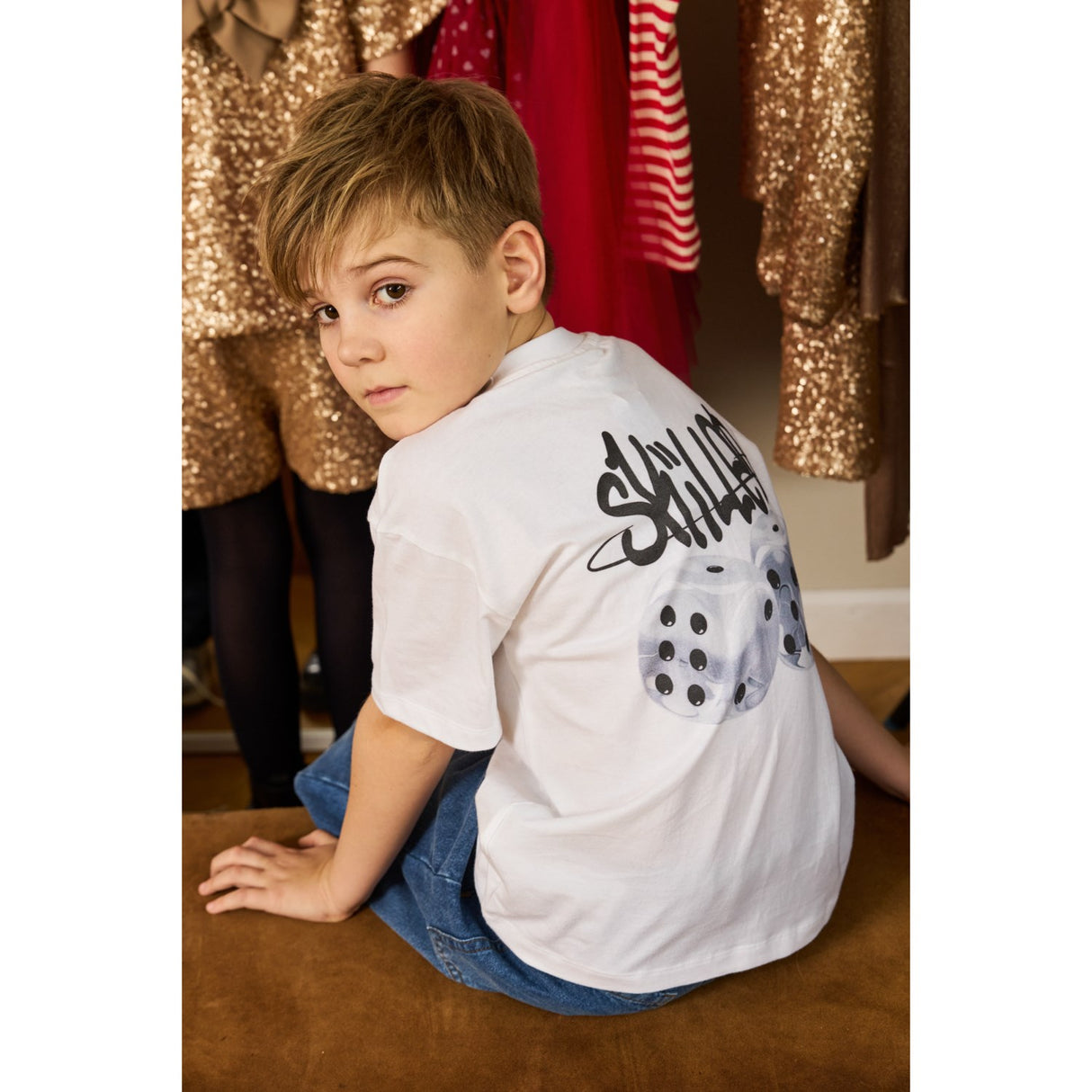 The New Bright White Ross Oversize S_S Tee