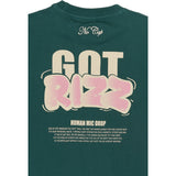 The New Deep Teal Regan Oversize S_S Tee