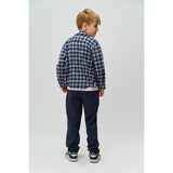 The New Navy Blazer Check Ronan Oversize L_S Flannel Skjorte
