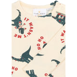 THE NEW Siblings Gardenia Dino AOP Holiday L_S Rib Body