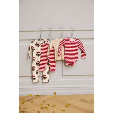 THE NEW Siblings Gardenia Cat AOP Holiday L_S Rib Buksedrakt