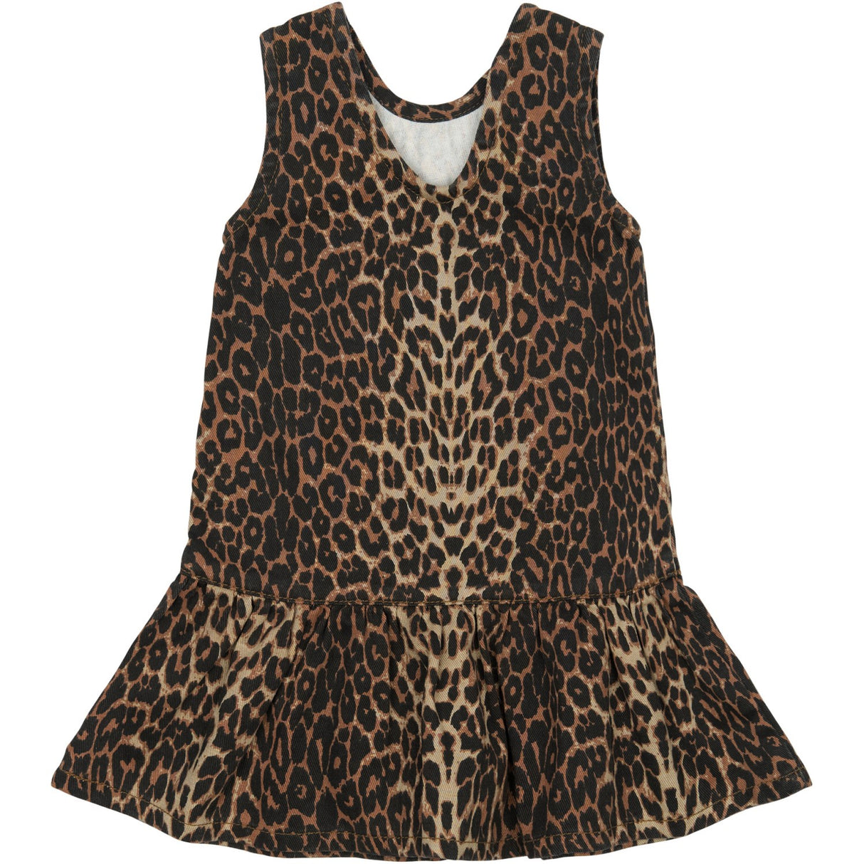 THE NEW Siblings Feather Gray AOP Paloma S_L Denim Kjole