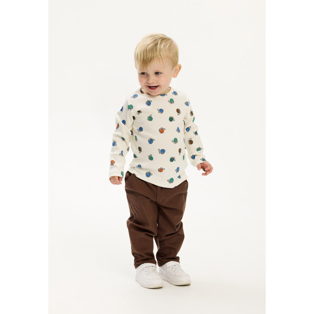 THE NEW Siblings Cloud Dancer AOP Palmer L_S Rib Tee