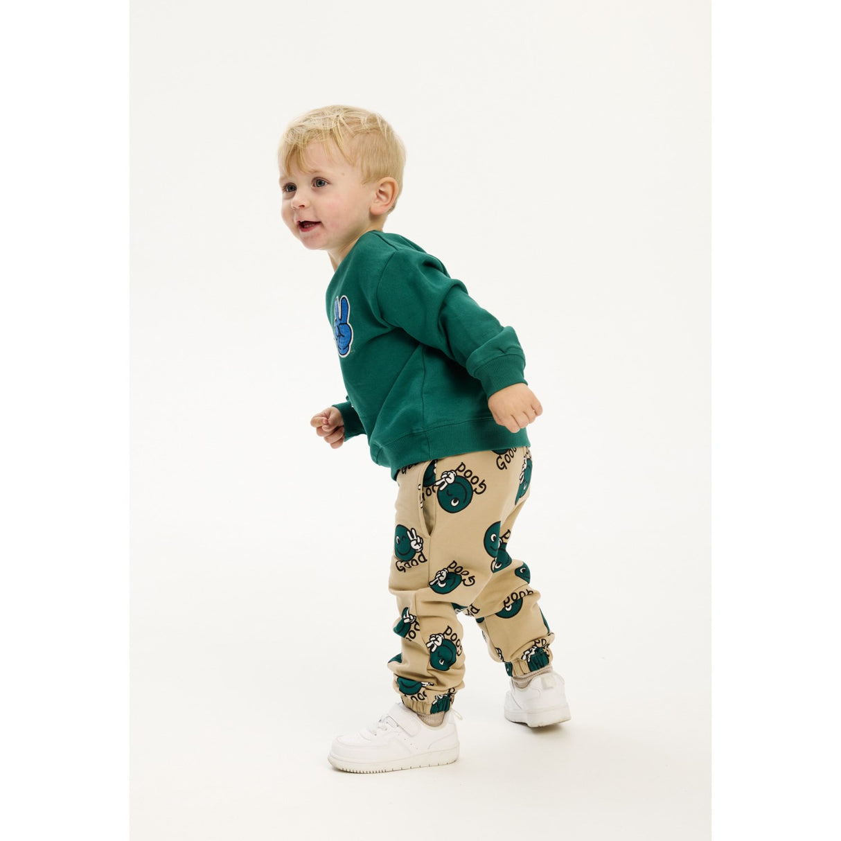 THE NEW Siblings Alpine Green Phineas Oversize Collegegenser